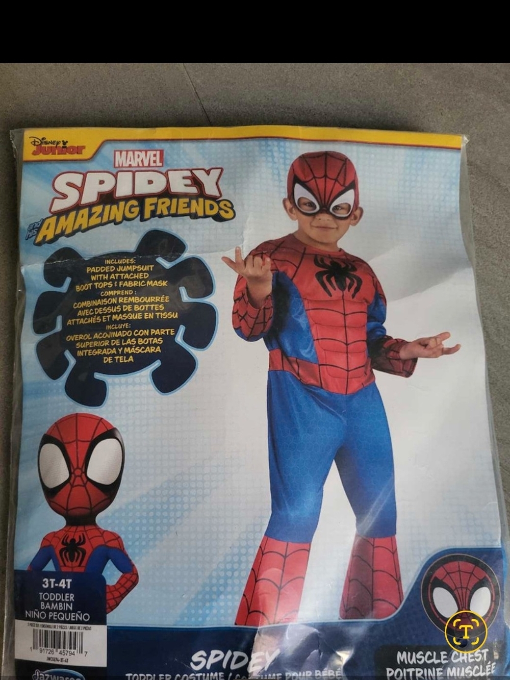 Marvel Spidey Amazing Friends Red and Blue Kids Costume - Marvel